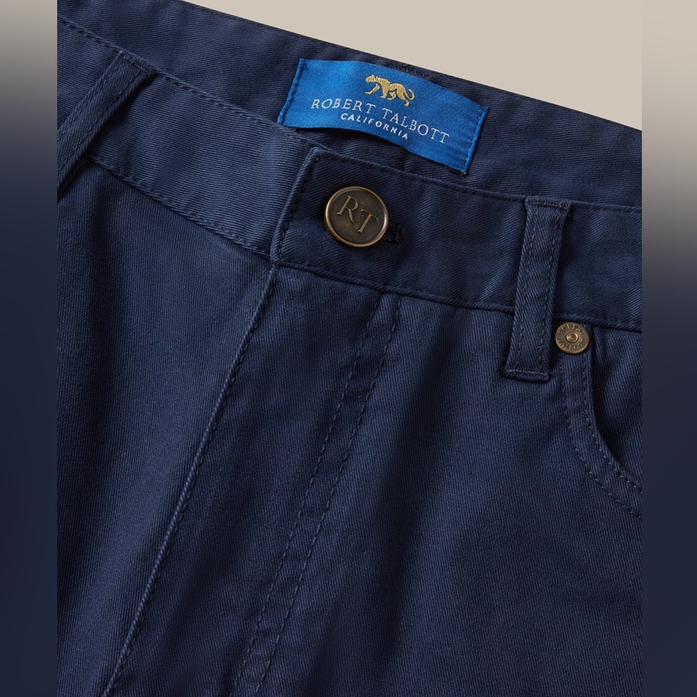 Robert Talbott Pants Men’s Rockwell 5 Pocket Pants Navy blue size 33 x 32